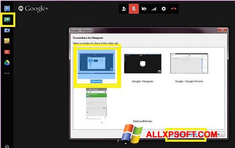 Screenshot Hangouts for Windows XP