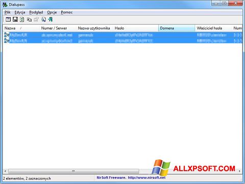 Screenshot Dialupass for Windows XP