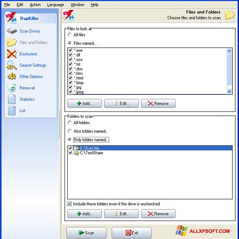 Screenshot DupKiller for Windows XP