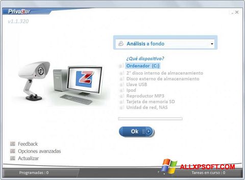 Screenshot PrivaZer for Windows XP