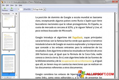 Screenshot Evince for Windows XP