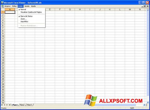 Screenshot Excel Viewer for Windows XP