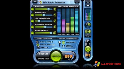 Screenshot DFX Audio Enhancer for Windows XP
