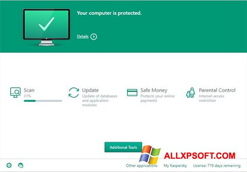 Screenshot Kaspersky Total Security for Windows XP