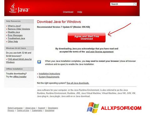 java 7 update 45 free download for windows xp 32 bit