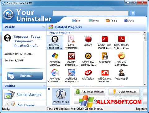 Screenshot Your Uninstaller for Windows XP