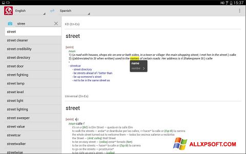 Screenshot ABBYY Lingvo for Windows XP