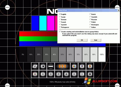 Screenshot Nokia Monitor Test for Windows XP