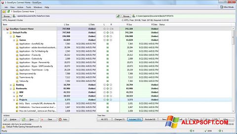 Screenshot GoodSync for Windows XP