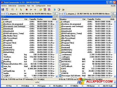 Screenshot Total Commander for Windows XP
