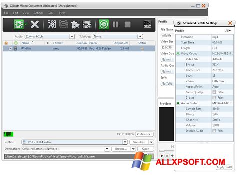 Xilisoft video converter не конвертирует