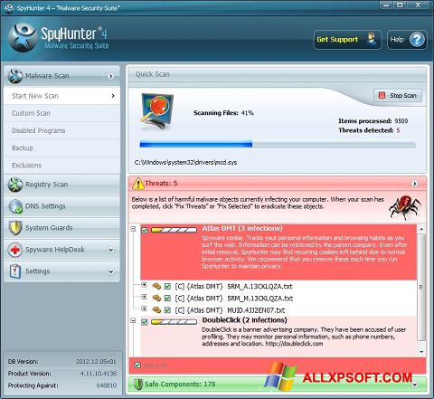 Screenshot SpyHunter for Windows XP