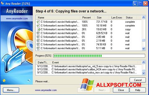 Screenshot AnyReader for Windows XP