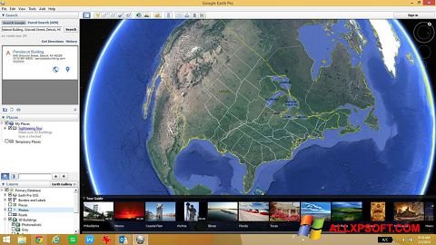 Screenshot Google Earth for Windows XP