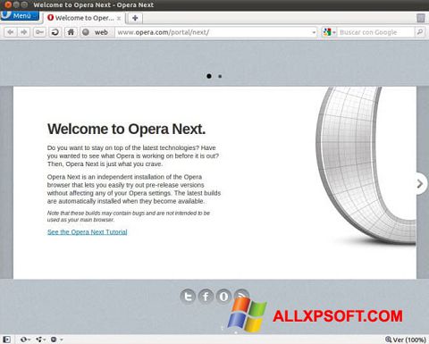 Download Opera Developer for Windows XP (32/64 bit) in English